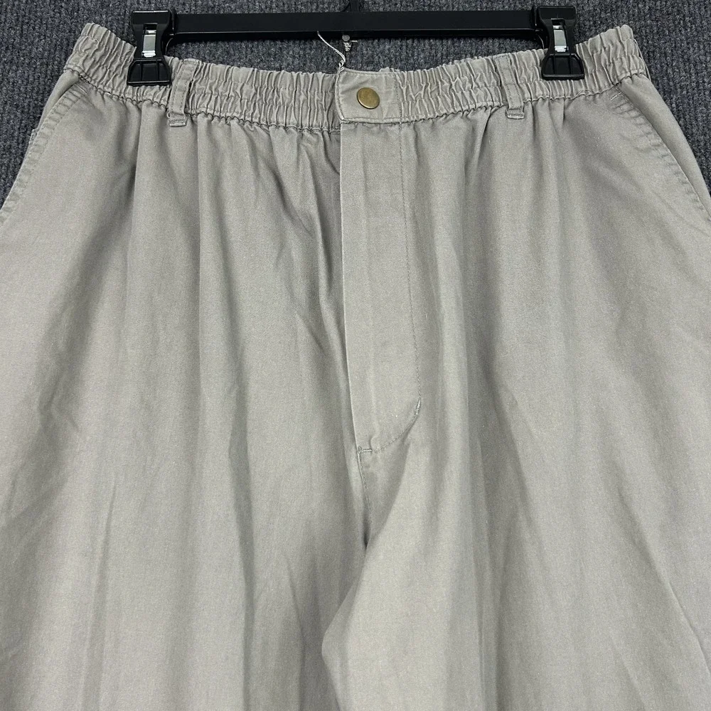Casual Joe Men's Pants 40M Olive Green Gray Relaxed Casual Beach Lounge Cabana